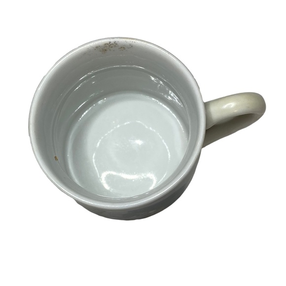 NORMAN ROCKWELL White Porcelain Illustrated Demitasse Espresso Mug Vintage Small - Picture 3 of 7